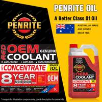 Penrite Red OEM Coolant Concentrate 5L for Ford Focus Ranger Everest Mustang Ka