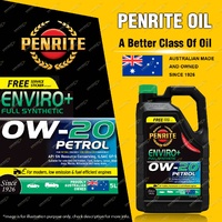 Penrite Full Synthetic Enviro+ 0W-20 Engine Oil 5L for Honda Accord Euro City