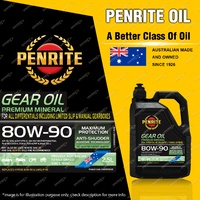 Penrite Mineral GEAR OIL 80W-90 2.5L for Ford Courier Econovan Capri Cortina