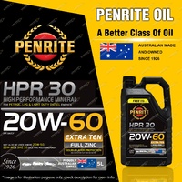 Penrite HPR 30 20W-60 Engine Oil 5L for Ford Bronco Capri Cortina Courier Meteor