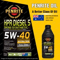 Penrite Semi Synthetic HPR Diesel 5 5W-40 Engine Oil Premium Quality 1L