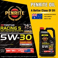 Penrite 10 Tenths RACING 5W-30 100% PAO & ESTER Engine Oil Premium Quality 5L