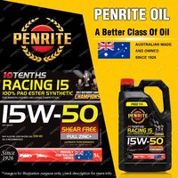 Penrite 10 Tenths RACING 15W-50 100% PAO & ESTER Engine Oil Premium Quality 5L