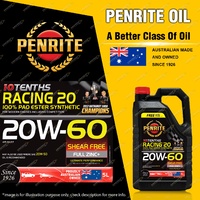 Penrite 10 Tenths RACING 20W-60 100% PAO & ESTER Engine Oil Premium Quality 5L