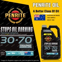 Penrite Mineral Stops Oil Burning 30-70 Engine Oil Premium Quality 5L