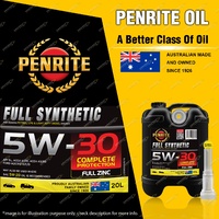 Penrite Full Synthetic 5W-30 Premium non friction modified Engine Oil 20L