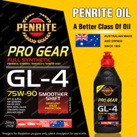 Penrite Full Synthetic PRO GEAR GL-4 75W-90 Gear Differential Oil 1L