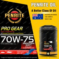 Penrite Full Synthetic PRO GEAR 70W-75 Gear Differential Oil Premium 20L