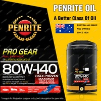 Penrite Pro Gear Full Synthetic Heavy Duty Gearbox Oil 80W140 20L