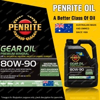 Penrite Premium Mineral GEAR Oil Premium 80W-90 Gear Differential Oil 4L