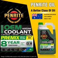 Penrite Green OEM Coolant Premix Engine Coolant for cooling system 5L