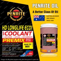 Penrite HD Longlife EC01 Premix Engine Coolant for cooling system 20L