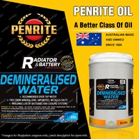 Penrite Demineralised Water 1L remove harmful mineral ions salts impurities 20L