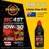 Penrite MC-4ST 10W-30 100% PAO & ESTER Motorcycle Engine Oil Premium 1L