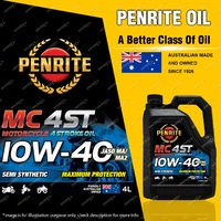 Penrite Semi Synthetic MC-4ST 10W-40 Motorcycle 4 stroke Engine Oil 4L