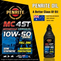 Penrite Semi Synthetic MC-4ST 10W-50 Motorcycle 4 stroke Engine Oil 1L