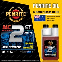 Penrite Semi Synthetic MC-2ST Two Stroke Oil Motorcycle Engine Oil 1L