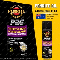 Penrite P26 Throttle Body & Carb Cleaner professional strength 400ml