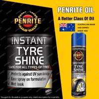 Penrite Instant Tyre Shine safe for all types of Tyres easy spray 400ml