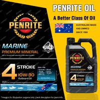 Penrite Premium Mineral MARINE OUTBOARD 4 STROKE 10W-30 Engine Oil 5L