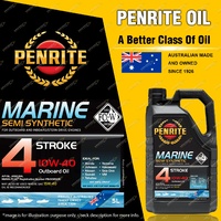 Penrite Semi Synthetic MARINE OUTBOARD 4 STROKE 10W-40 Engine Oil 5L