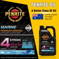 Penrite Premium Mineral MARINE INBOARD 4 STROKE 25W-40 Engine Oil 5L