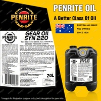 Penrite Gear Oil SYN 220 PAO Ester full synthetic extreme pressure 20L