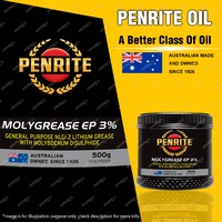 Penrite Molygrease EP 3% all purpose NLGI 2 high temperature Grease 500g