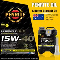 Penrite Convoy DFX 15W-40 Engine Oil 10L for Ford Courier Econovan F250 Trader