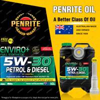 Penrite Full SYN Enviro+ 5W-30 Engine Oil 10L for AUDI A1 A3 A4 TFSI TDI quattro