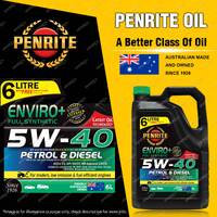 Penrite Enviro+ 5W-40 Engine Oil 6L for ABARTH 500C 1.4L Convertible 132KW