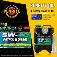 Penrite Enviro+ 5W-40 Engine Oil 10L for ABARTH 500C 1.4L Convertible 132KW