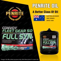 Penrite Full Syn Convoy Fleet Gear 50 Transmission Hydraulic Final Drive Oil 20L