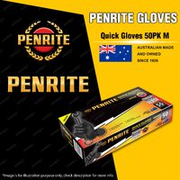 Penrite Non-Slip Nitrile Workshop Quick Gloves - Box of 50 - Medium