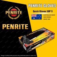 Penrite Non-Slip Nitrile Workshop Quick Gloves - Box of 50 - Small