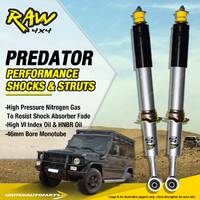 Pair Front Raw 4x4 Predator WHITE BODY Struts 2 Inch Lift for FORD RANGER PX