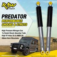 Pair Rear Raw 4x4 Predator Shocks 2 Inch Lift for TOYOTA HILUX REVO GUN125R 126R