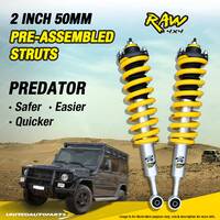 50mm Raw 4x4 Predator Pre Assembled King Springs for FORD RANGER PX Dual Cab