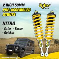 50mm Raw 4x4 Nitro Pre Assembled Strut King Springs for MAZDA BT50 Ute Dual Cab