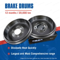 Pair Rear Brake Drums for Honda Civic SL WC Rover Quintet Premium Quality