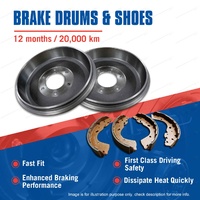 Rear Brake Drums + Brake Shoes for Nissan Patrol GQ Y60 Series R1668