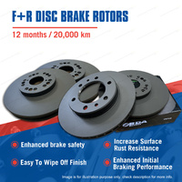 Front + Rear Disc Brake Rotors for Great Wall X200 X240 CC 09-on Premium Quality