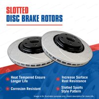 Front Slotted Disc Brake Rotors for Mitsubishi Challenger PB PC 2.5L