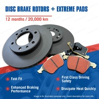 Front Brake Rotors Extreme Pads for Nissan Navara D23 NP300 2.3L Premium Quality