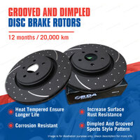 Rear Slotted Disc Brake Rotors for Mitsubishi Scorpion GE GH GJ GK GL