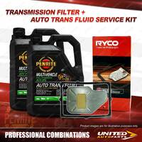 Ryco Transmission Filter + 8L Penrite ATF Fluid for Mazda BT50 UP0Y 6R80 Trans