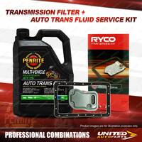 Ryco Transmission Filter + Penrite Fluid for Toyota Soarer UZZ30 31 32 V8 4.0L