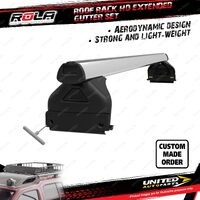 1 x Rola 1650mm HD Extended Gutter Roof Rack Bar Commercial Series GM CGM30-1-B