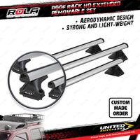 3 Rola 1350mm HD Extended Black Roof Rack Bars for Toyota Landcruiser 100 Series