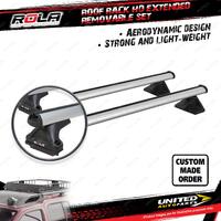 2 x Rola 1250mm HD Extended Removable Roof Rack Bars Commercial RM CRM02-2-B